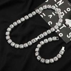 Collar Sencillo de Cristal con <span class=keywords><strong>Cadena</strong></span> Cubana de Diamantes, Joyería de Moda de Gran Venta para <span class=keywords><strong>Hombre</strong></span> y Mujer - Product Image 3