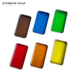 彩色透明眉毛造型固定凝胶肥皂持久眉毛造型肥皂无色眉蜡