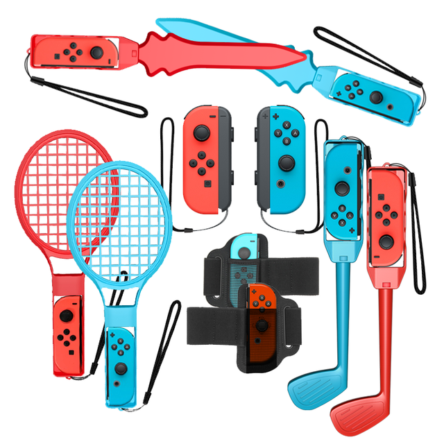 2022 Switch Sports Accessories Bundle 10 in 1 Family Accessories Kit for Nintendo Switch Sports Games