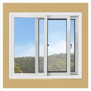 D-TOP SHENZHEN 2023 upvc Aksesori jendela mesin pemotong rumah luar ruangan jendela Perancis desain UPVC jendela dan pintu untuk rumah