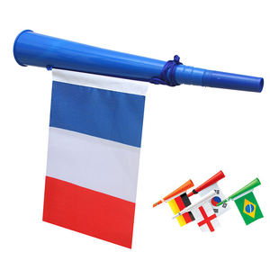 Qatar <span class=keywords><strong>WC</strong></span> Trompette Drapeaux Corne En Plastique Jeux Football Fans De Fête Acclamations Cornes Nationales Drapeau Accessoires - Product Image 1