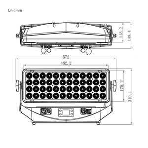 Projecteur LED matriciel 1100W RGBALC 6-en-1 étanche IP65 avec contrôle DMX512 pour scène et événements extérieurs - Product Image 5