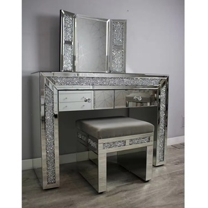 Modern Luxury Design Mirror Glass Vanity Storage Home Decor Luxury <strong>Art</strong> <strong>Deco</strong> Mirror Vanity Living Room Bedroom - Product Image 2