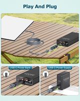 Nuevo Adaptador de Cable de Alimentación CC Starlink Mini 2026, Paquete de 2, Convertidor USB Tipo-C Macho a 5.5x2.1mm, Entrada de 20V, 100W PD