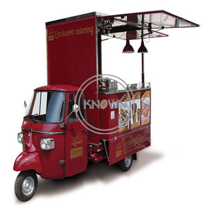 OEM ที่กำหนดเองรถสามล้อรถบรรทุกอาหารมือถือสุนัขร้อนจัดเลี้ยง Kiosk รถเข็นสำหรับขายยุโรปไอศครีมหยอดเหรียญรถตู้ - Product Image 2