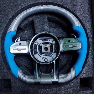 Volante de Cuero Personalizado YLA para Modelos <span class=keywords><strong>Mercedes</strong></span> Clase B W204 W205 W207 W211 W212 W213 W221 W222 GLS - Product Image 5