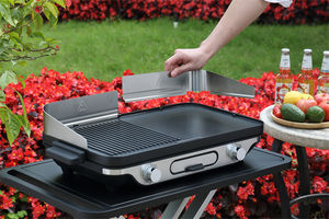 Grill électrique de table pour raclette avec fonduoir à fromage, barbecue coréen, plancha, grill d'intérieur - Product Image 3