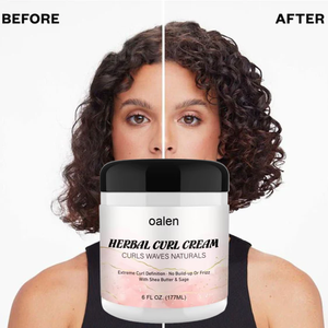 Crema Definidora de Rizos de Marca Privada, Crema Estilizadora Sin Enjuague para Cabello Ondulado y Rizado |   Productos para Controlar el Frizz y Realzar los Rizos - Product Image 1