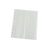 Recharge d'album Kpop avec pochettes de 3 pouces et 5 pouces pour le stockage de petites cartes A5 A6 A7, 4 grilles de transparence, 6 trous, pages de reliure en PVC