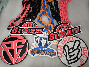 Custom Hype <strong>Chain</strong> Personalized Team Logo <strong>Name</strong> School Spirit <strong>Chain</strong> Lightweight Plastic Necklace,Sports Gift,3D Printed Fans <strong>Chain</strong> - Product Image 5