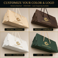 Kotak Kemasan Folder Mewah Kustom Laminasi Matt Panel Interlocking Segitiga Festival Perahu Naga Tali Embos Hadiah OEM