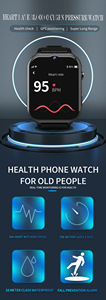 Tela sensível ao toque 4G GPS Relógio Inteligente Detectar Freqüência Cardíaca Pressão Arterial Telefone Chamada SOS Botão para Crianças Idosos Android Ios APP - Product Image 5