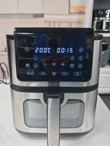 2025 полная нержавеющая сталь Горячая Распродажа двойной нагревательный элемент умная воздушная фритюрница 8 л 9 л 10 л электрическая цифровая видимая воздушная фритюрница с корзиной - Product Image 3