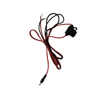 สายเคเบิลหัวเสียบ DC5521/DC5525 ตัวผู้ แบบปลายเปิด พร้อมปลอกหุ้มทองแดงปัดเงา  พร้อมที่ใส่ฟิวส์ สีแดงดำ สายเคเบิลหัวเสียบ DC5521 ตัวผู้ แบบปลายเปิด - Product Image 2