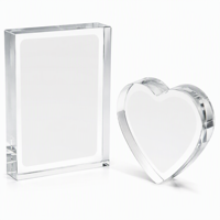 Bloc photo personnalisé en acrylique transparent, plaque photo personnalisée, décoration de bureau, cadeau, impression UV épaisse transparente, souvenir