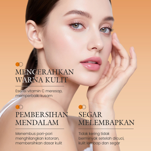 KORMESIC Gel Limpiador Facial con Vitamina C, Certificado por Bpom, 150 ml, Refrescante, Hidratante e Iluminador, Venta al por Mayor - Product Image 2