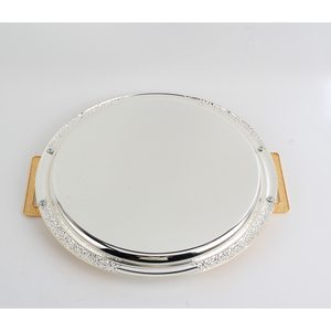 Plateau de service en métal de qualité supérieure - Parfait pour les réunions de famille et les fêtes - Product Image 3