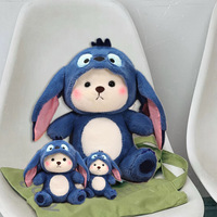 Haute qualité doux en peluche fraise mignon ours poupée doux en peluche enfants Kawaii coussin jouets en peluche