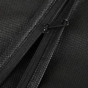 Custom Logo Black Foldable Luxury Brand Clothes Hanging Dust Wedding <b>Dress</b> Suit Cover Non-Woven Zipper Garment Bag - Product Image 4