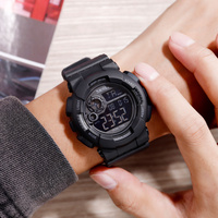 Jam Tangan Sport Digital SKMEI 1583 Berkualitas Tinggi dengan Timer Mundur Tahan Air 5BAR Dial Bercahaya Ketebalan Casing 18mm