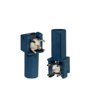 Conector coaxial de moldeo por inyección FAKRA, Conector de montaje en PCB, Conector de cuatro patas de ángulo recto SMB