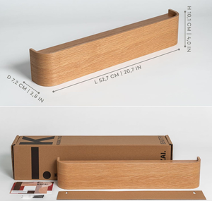 <span class=keywords><strong>Porte</strong></span>-<span class=keywords><strong>manteau</strong></span> mural moderne en bois avec design à panneau unique, gain <span class=keywords><strong>de</strong></span> place, pour entrée, salon et <span class=keywords><strong>couloir</strong></span> - Product Image 2