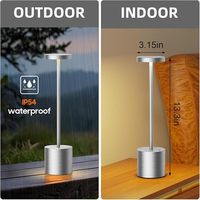 Lampe de table en métal Saint Louis noire, 3 couleurs, gradation progressive, commande tactile, lampe de bureau LED rechargeable, décoration pour la maison, l'hôtel, le bar