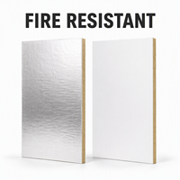 Panneau de gaine en acier coloré simple face avec revêtement phénolique et feuille d'aluminium, entièrement étanche, anti-âge et durable pour la climatisation