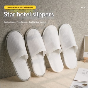 Pantuflas Desechables para <span class=keywords><strong>Hotel</strong></span>, Gruesas, Antideslizantes, con Logotipo Personalizado, en Caja, para Hostal, Hogar, Salón de Belleza, Venta al Por Mayor - Product Image 3