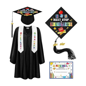 Toga y birrete de graduación para preescolar y jardín de infancia con borla 2026, estola de graduación y certificado para niños pequeños - Product Image 1