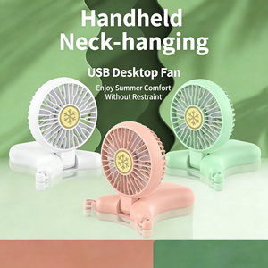 Nuevo ventilador USB mini portátil de mano, ventilador de cuello portátil para exteriores, ventilador de mesa plegable creativo para escritorio. - Product Image 3