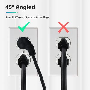 สายต่อปลั๊ก Nema แบบ Low Profile ยาว 1 ฟุต - สายเคเบิลแบบมีสายดิน 3 ขา ขนาด 16 AWG พร้อมเต้ารับ 3 ช่อง สำหรับใช้งานภายในอาคาร สีดำ - Product Image 5