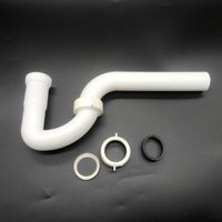Rallonge d'évacuation de condensat chaud pour évier en plastique de 1 à 1/4 pouces Tuyau d'évacuation en PVC blanc