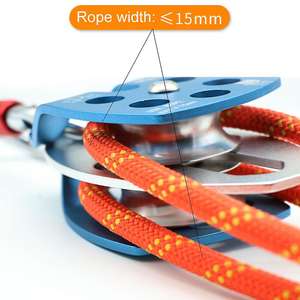 उच्च ऊंचाई 32kn मोबाइल साइड पल्ले डबल असर बाहरी चट्टान चढ़ाई बचाव उपकरण गति वंश के साथ सुरक्षा - Product Image 4