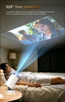 Mini Proyector de Tendencia 2026 con Logotipo Personalizado, Sistema Android 14 Inteligente, Aplicaciones Integradas, Proyección de Tiro Corto, Portátil, para Cine al Aire Libre