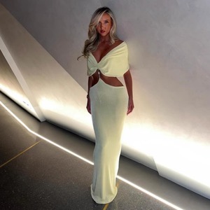 Abito da donna monospalla sexy e alla moda, slim fit, con dettagli cut-out, nuova collezione estiva 2026 - Vendita all'ingrosso per boutique - Product Image 2