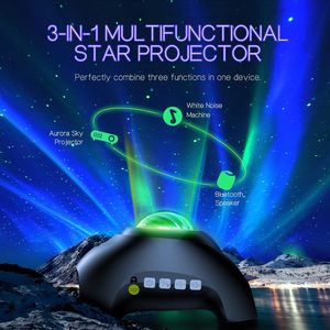 Proyector de Luz <span class=keywords><strong>Aurora</strong></span> LED Northern Galaxy, 33 Efectos de Luz, Control Remoto, con Altavoz de Sonidos Blancos para Dormitorio - Product Image 2