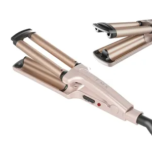 Travel mini wave curling Iron Constant heat 410F Triple barrel waver Hair styling product PTC heater