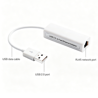 Adaptador USB-C a LAN Portátil 10/100M con Puerto de Carga Lateral, Híbrido, para Laptop, Dispositivo Externo de Viaje, Replicador de Interfaz Electrónica