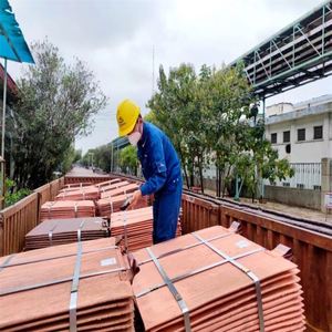 China Factory Wholesale Price Quality 99.99% <b>Copper</b> Cathode <b>Sheet</b> with Welding & Cutting Services - Product Image 1