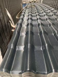 Tuile de toiture en résine ASA PVC colorée, tuile de toiture en plastique enduite ASA, tuile de toiture en résine ASA vernie - Product Image 5