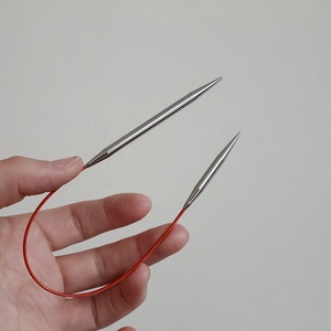 Agujas de Tejer Circulares Fijas de Acero Inoxidable de Primera Calidad Lotus Yarns HIMALAYA de 25 cm (10 Pulgadas) <span class=keywords><strong>para</strong></span> Calcetines, Guantes, Mangas y Puños - Product Image 1