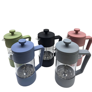 Presentes Promocionais: Cafeteira Francesa Elegante de Plástico com Êmbolo e Vidro Borossilicato - Product Image 1