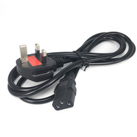 UKCA-Zertifiziertes Britisches Netzkabel 0,75-2,5mm² 3-adrig mit Stecker |   PVC-Kupferdraht 3-25FT |   230V für den Heim- und Bürogebrauch