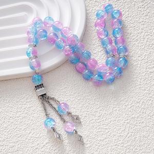 도매 이슬람 묵주 10mm 33 조각 이슬람 크리스탈 묵주 목걸이 아름다움 보석 섬세한 이슬람기도 - Product Image 5