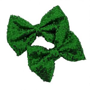 Grands nœuds de Noël scintillants de 13 cm, style européen, 3 couleurs, fabriqués à la machine, ruban en tissu pailleté, pour mariage, arbre de Noël, fête - Product Image 1