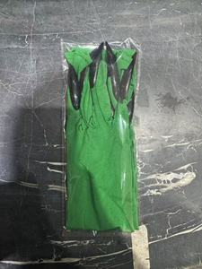 Black <b>Long</b> Finger <b>Gloves</b> with Fake Pointed Nail Extensions Costume Mittens Gothic Style Spandex/Cotton for Casual Wear - Product Image 6