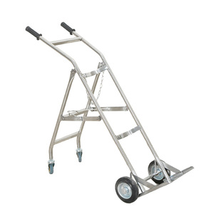 Tongchen Stainless Steel Oxygen Cylinder <b>Trolley</b> Extra Thick <b>Foldable</b> 40L Medical Gas Bottle Cart With Wheels For Hospital Use - Product Image 1