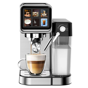 Anbolife Nouvelle Machine à Café Expresso 20 Bars Pompe Puissante Acier Inoxydable Moderne Cappuccino Latte Cafetière Portable - Product Image 2