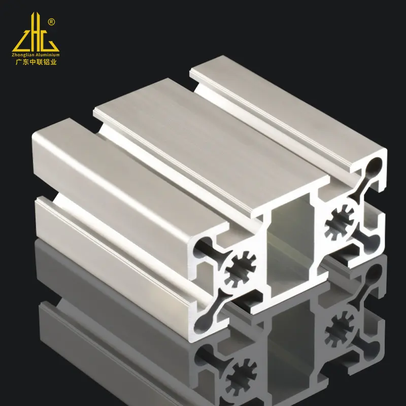 2020 3030 4040 4080 Aluminium Extrusion Profil Frame T Slot V Slot 40x40 Custom Extruded Anodized Industrial Aluminum Profiles